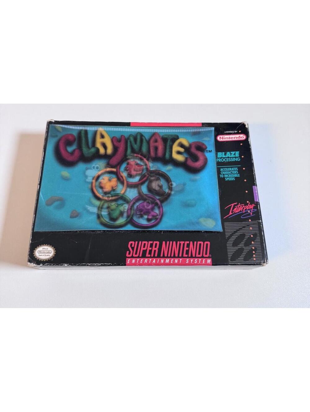 Claymates Super Nintendo Video Game CIB Complete Tested